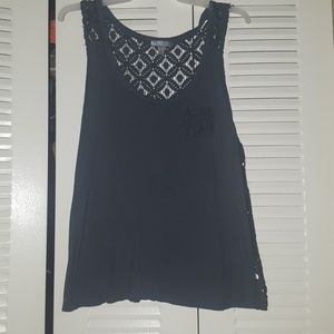Pacsun dark gray lace tank top